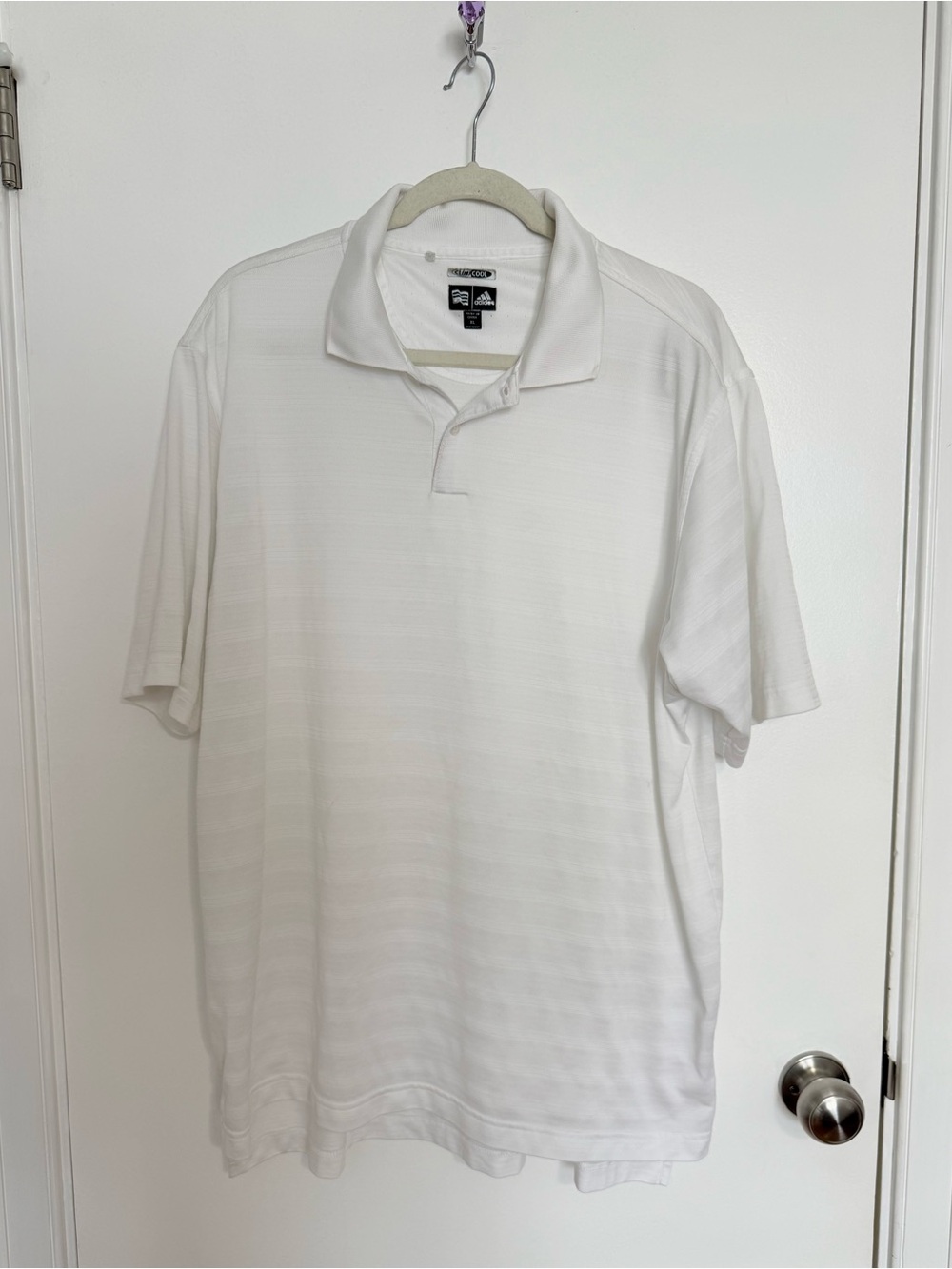 ADIDAS Men’s White Polo Shirt